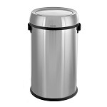 Alpine Industries 17-Gallon Stainless Steel Trash Can With Swing Lid