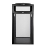 40-Gallon, Dhs-Compliant, Waste Receptacle With Transparent Panel