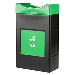 Avante 30 Gal Compost Bin with Shallow Green Lid