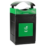 Avante 55 Gal Compost Bin with Green Canopy Lid